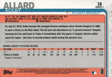 #38 Kolby Allard Rookie Atlanta Braves 2019 Topps Series 1 Baseball Card EAL