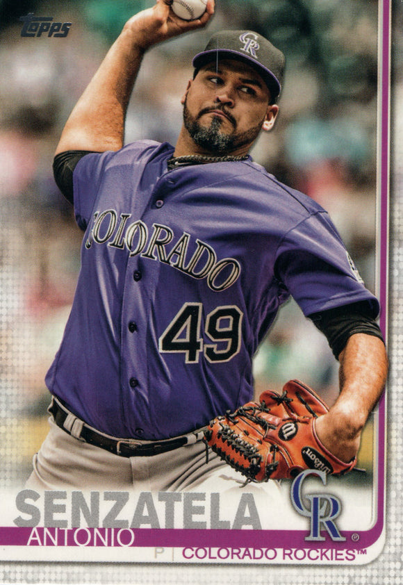 #181 Antonio Senzatela Colorado Rockies 2019 Topps Series 1 Baseball Card EAL