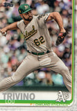 #83 Lou Trivino Oakland Athletics 2019 Topps Series 1 Baseball Card EAL