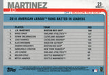 #23 J.D. Martinez League Leaders Boston Red Sox 2019 Topps Series 1 Baseball Card EAL