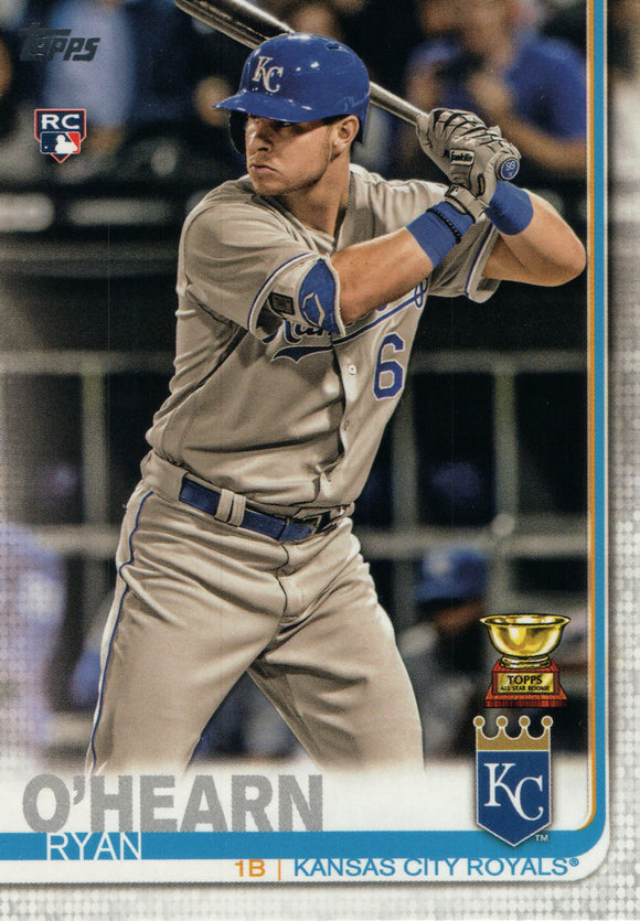 #332 Ryan O'Hearn Rookie Trophy Kansas City Royals 2019 Topps Series 1 Baseball Card EAM