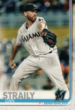 #325 Dan Straily Miami Marlins 2019 Topps Series 1 Baseball Card EAM
