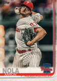 #163 Aaron Nola Philadelphia Phillies 2019 Topps Series 1 Baseball Card EAM