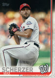#344 Max Scherzer Washington Nationals 2019 Topps Series 1 Baseball Card EAM