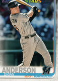 #212 Brian Anderson Future Stars Miami Marlins 2019 Topps Series 1 Baseball Card EAM