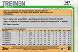 #147 Blake Treinen Oakland Athletics 2019 Topps Series 1 Baseball Card EAM