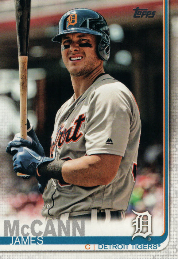 #155 James McCann Detroit Tigers 2019 Topps Series 1 Baseball Card EAM