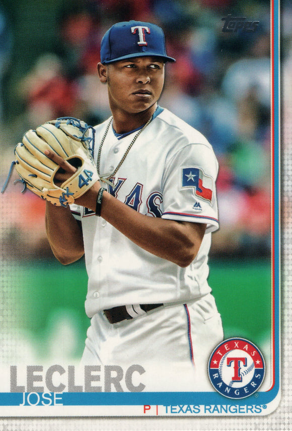#174 Jose Leclerc Texas Rangers 2019 Topps Series 1 Baseball Card EAM