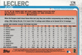 #174 Jose Leclerc Texas Rangers 2019 Topps Series 1 Baseball Card EAM