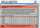 #52 J.T. Realmuto Miami Marlins 2019 Topps Series 1 Baseball Card EAN