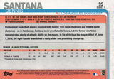 #95 Dennis Santana Rookie Los Angeles Dodgers 2019 Topps Series 1 Baseball Card EAN