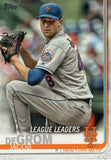 #19 Jacob DeGrom League Leaders New York Mets 2019 Topps Series 1 Baseball Card EAN