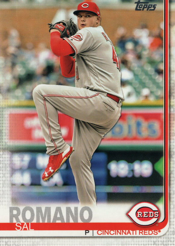 #343 Sal Romano Cincinnati Reds 2019 Topps Series 1 Baseball Card EAN