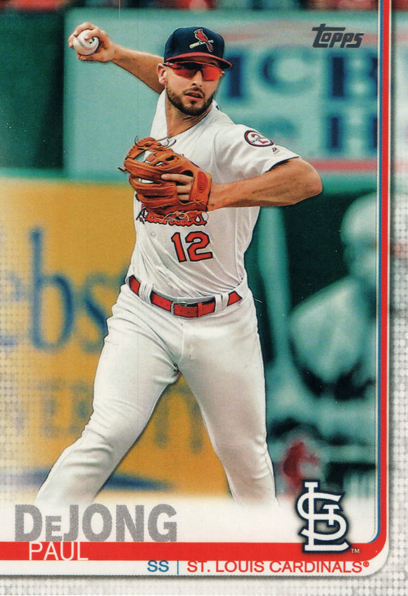 #125 Paul DeJong St Louis Cardinals 2019 Topps Series 1 Baseball Card EAN