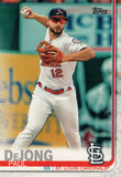 #125 Paul DeJong St Louis Cardinals 2019 Topps Series 1 Baseball Card EAN