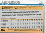 #5 Chase Anderson Milwaukee Brewers 2019 Topps Series 1 Baseball Card EAN