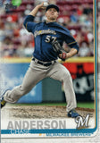 #5 Chase Anderson Milwaukee Brewers 2019 Topps Series 1 Baseball Card EAN