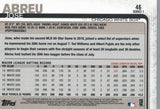 #46 Jose Abreu Chicago White Sox 2019 Topps Series 1 Baseball Card EAN
