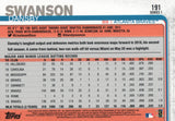 #191 Dansby Swanson Atlanta Braves 2019 Topps Series 1 Baseball Card EAN