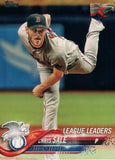 #129 Chris Sale Boston Red Sox 2018 Topps Series 1 Baseball Card EAO