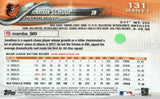 #131 Jonathan Schoop Baltimore Orioles 2018 Topps Series 1 Baseball Card EAO