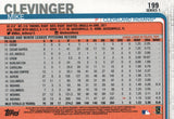 #199 Mike Clevinger Cleveland Indians 2019 Topps Series 1 Baseball Card EAO
