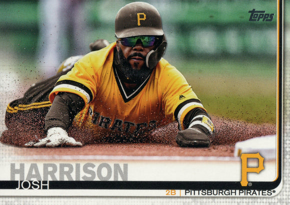 #339 Josh Harrison Pittsburgh Pirates 2019 Topps Series 1 Baseball Card EAO