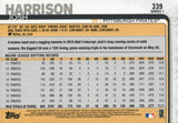 #339 Josh Harrison Pittsburgh Pirates 2019 Topps Series 1 Baseball Card EAO