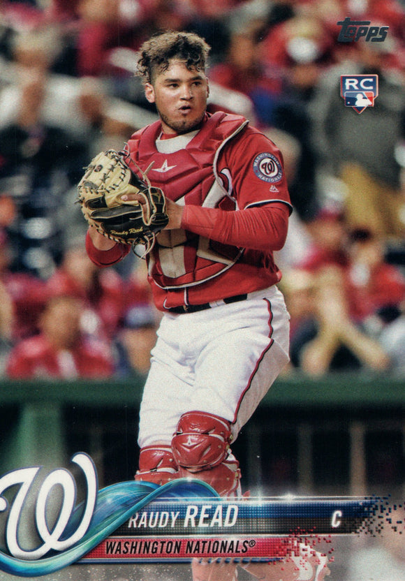 #136 Raudy Read Rookie Washington Nationals 2018 Topps Series 1 Baseball Card EAO