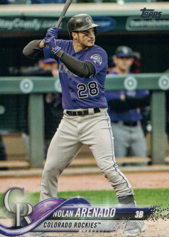 #150 Nolan Arenado Colorado Rockies 2018 Topps Series 1 Baseball Card EAP