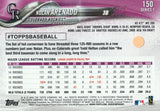 #150 Nolan Arenado Colorado Rockies 2018 Topps Series 1 Baseball Card EAP