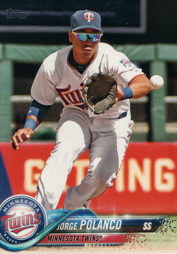 #107 Jorge Polanco Minesota Twins 2018 Topps Series 1 Baseball Card EAP
