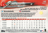 #140 Mookie Betts Boston Red Sox 2018 Topps Series 1 Baseball Card EAP