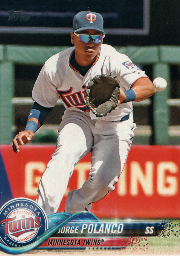 #107 Jorge Polanco Minnesota Twins 2018 Topps Series 1 Baseball Card EAQ