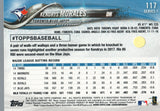 #117 Kendrys Morales Toronto Blue Jays 2018 Topps Series 1 Baseball Card EAQ