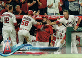 #119 Team Card Los Angeles Angels 2018 Topps Series 1 Baseball Card EAQ