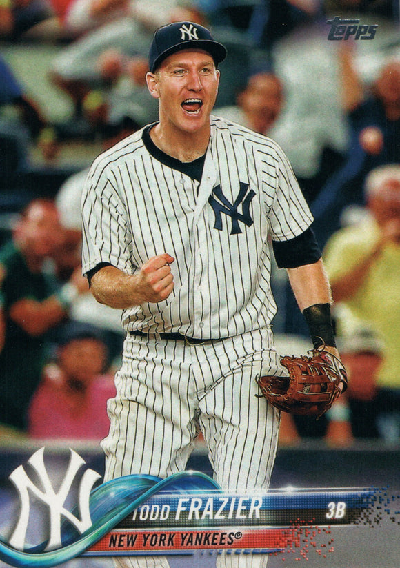 #84 Todd Frazier New York Yankees 2018 Topps Series 1 Baseball Card EAQ