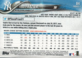 #84 Todd Frazier New York Yankees 2018 Topps Series 1 Baseball Card EAQ