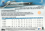 #66 Ian Kennedy Kansas City Royals  2018 Topps Series 1 Baseball Card EAQ