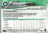 #116 Ariel Miranda Seattle Mariners 2018 Topps Series 1 Baseball Card EAR