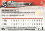 #83 Howie Kendrick Washington Nationals 2018 Topps Series 1 Baseball Card EAR
