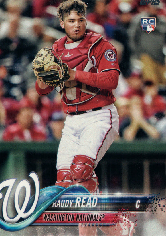 #136 Raudy Read Rookie Washington Nationals 2018 Topps Series 1 Baseball Card EAS