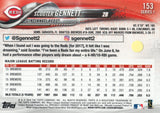 #153 Scooter Gennett Cincinnati Reds 2018 Topps Series 1 Baseball Card EAS