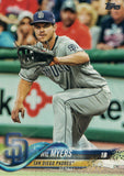 #102 Wil Myers San Diego Padres 2018 Topps Series 1 Baseball Card EAS