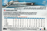 #109 Starlin Castro New York Yankees 2018 Topps Series 1 Baseball Card EAS