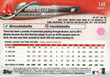 #140 Mookie Betts Boston Red Sox 2018 Topps Series 1 Baseball Card EAS
