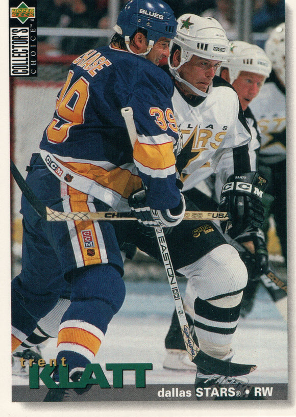 #36 Trent Klatt Dallas Stars 1995-96 Upper Deck Collector's Choice Hockey Card EAS
