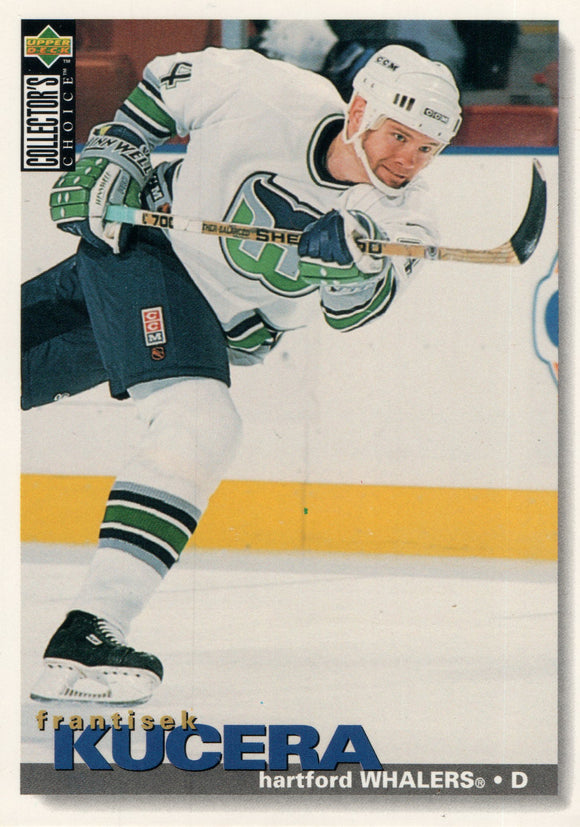 #304 Frantisek Kucera Hartford Whalers 1995-96 Upper Deck Collector's Choice Hockey Card EAS
