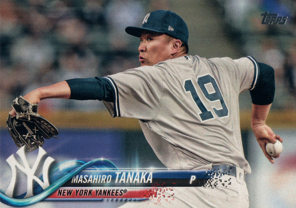 #160 Mashiro Tanaka New York Yankees 2018 Topps Series 1 Baseball Card EAT