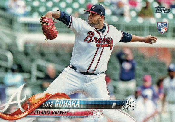 #138 Luiz Gohara Rookie Atlanta Braves 2018 Topps Series 1 Baseball Card EAT